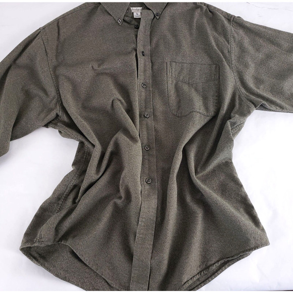 Turnbury Green Mens SIZE XL Textured Long Sleeve Button Down Casual Dress Shirt - Picture 7 of 7